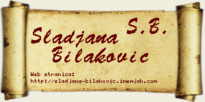Slađana Bilaković vizit kartica